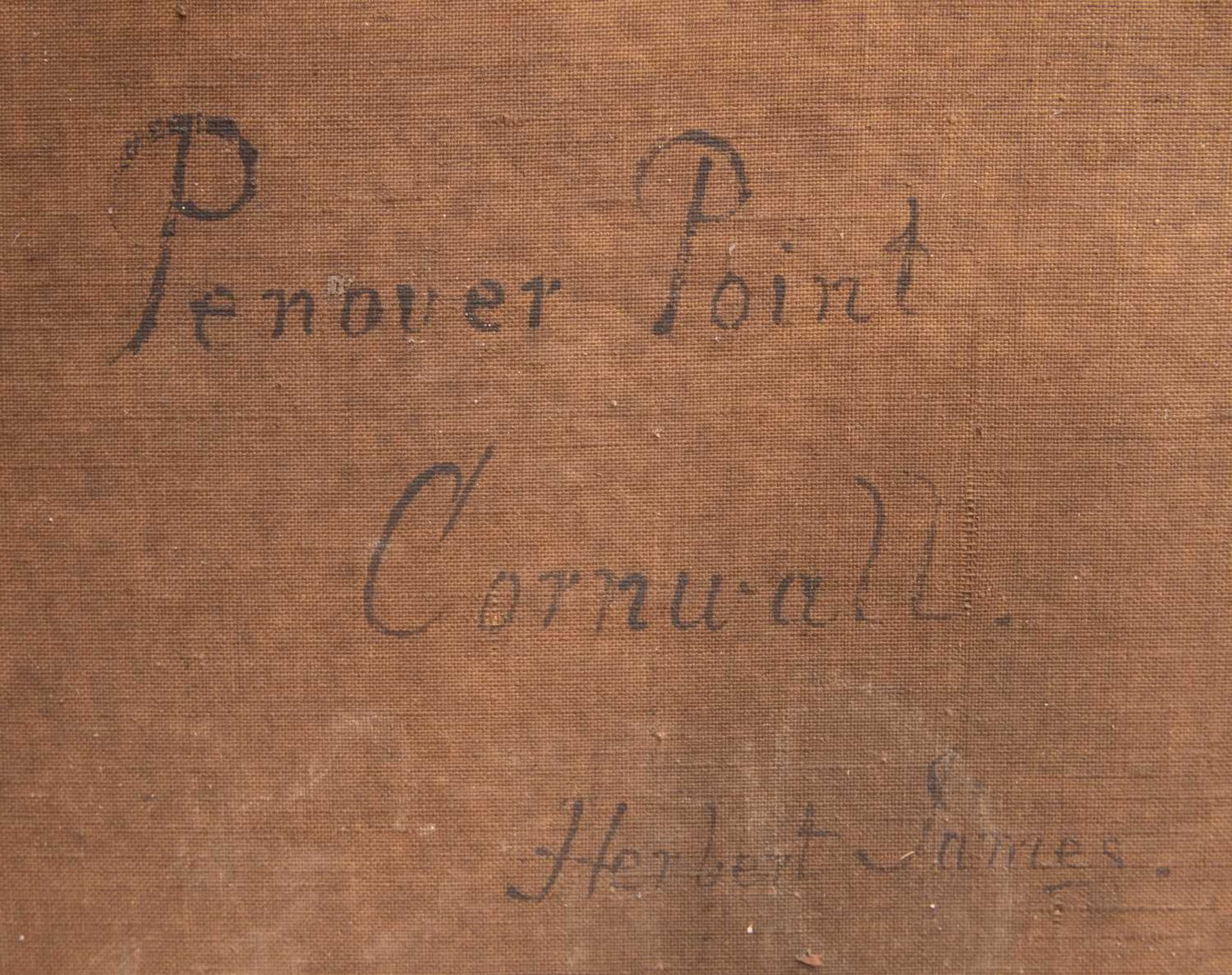 HERBERT JAMES (19TH CENTURY) PENOVER POINT, CORNWALL - Bild 5 aus 7