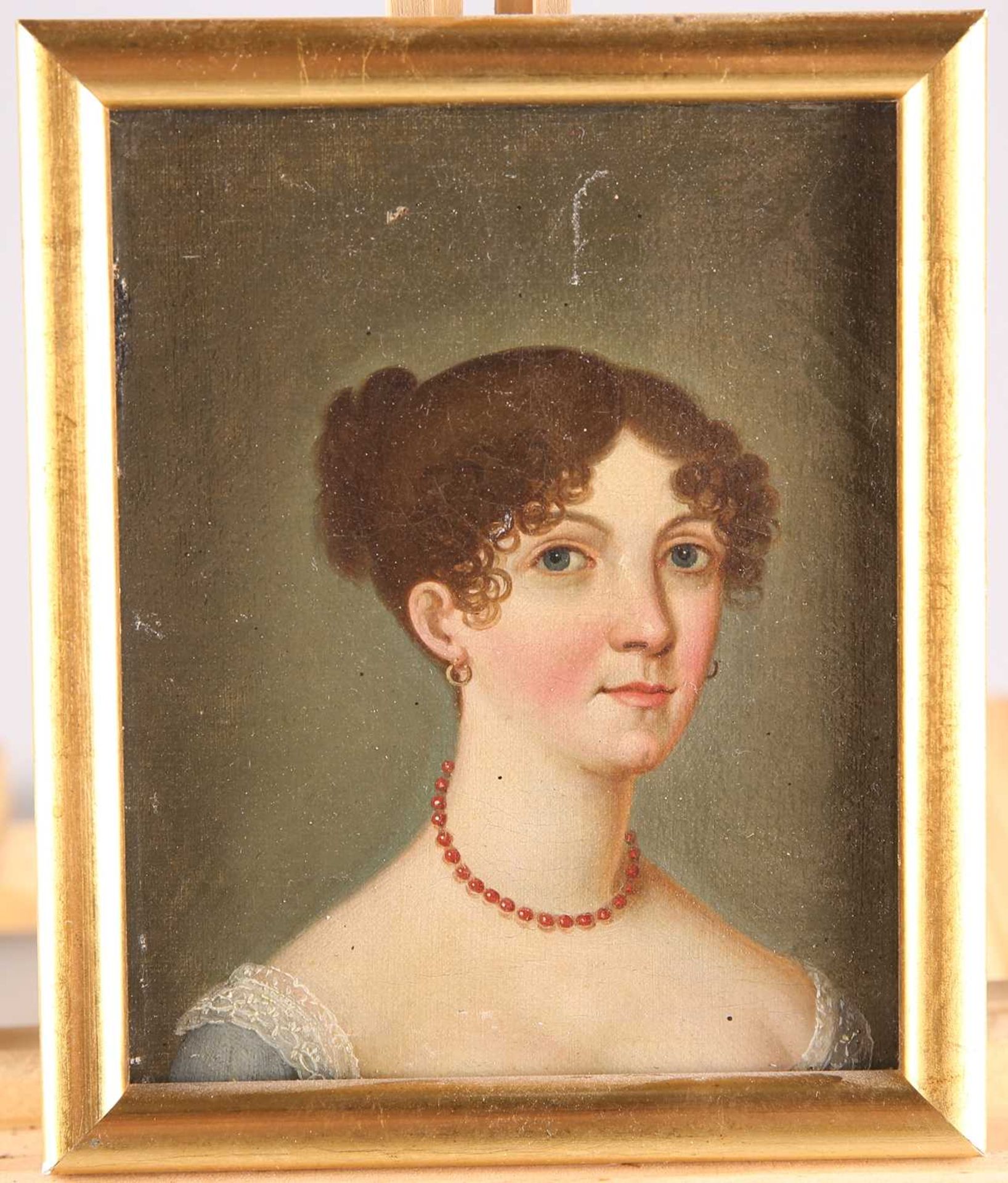 19TH CENTURY ENGLISH SCHOOL PORTRAIT OF A LADY - Bild 2 aus 5