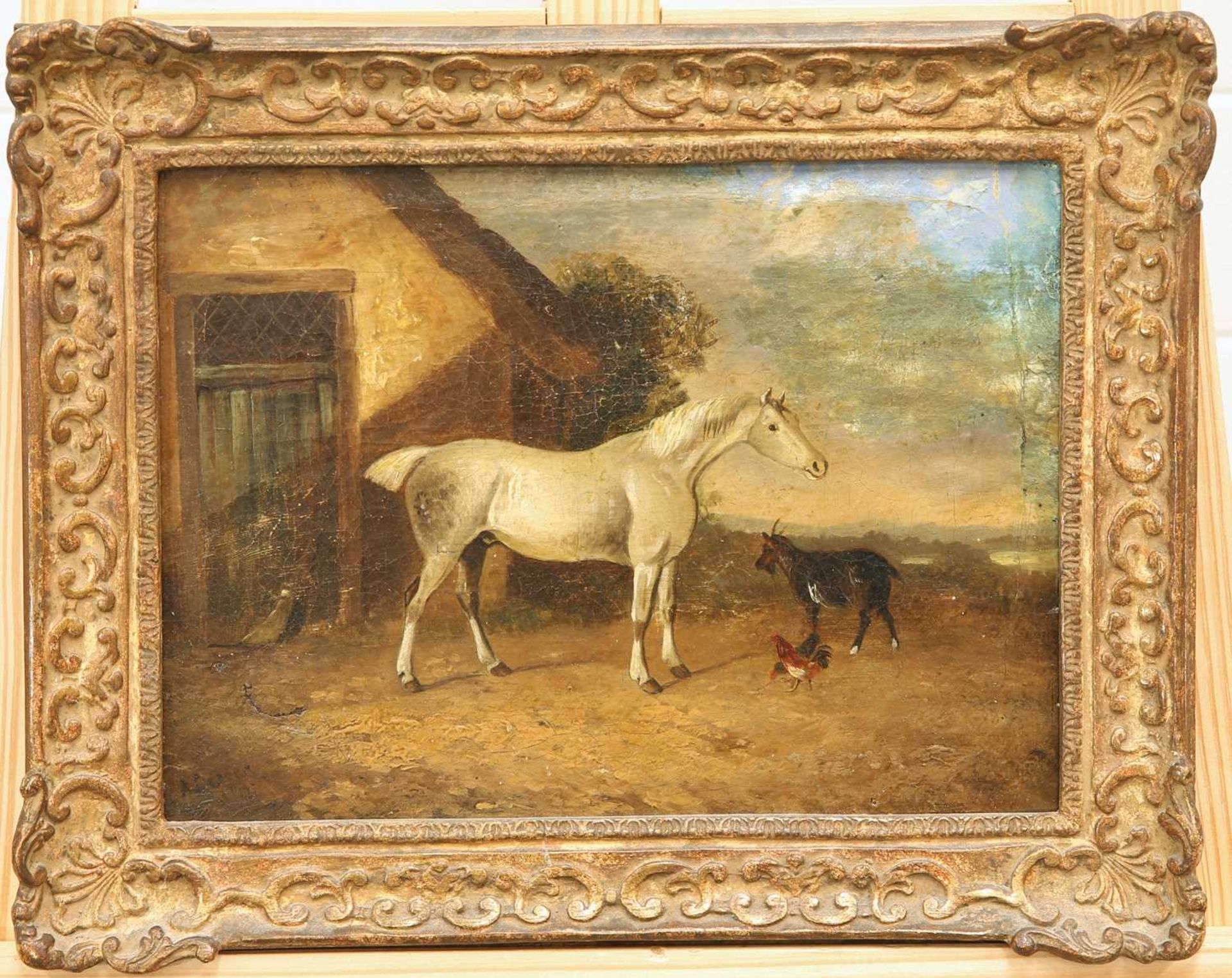 19TH CENTURY ENGLISH SCHOOL PORTRAIT OF A HORSE - Bild 3 aus 3