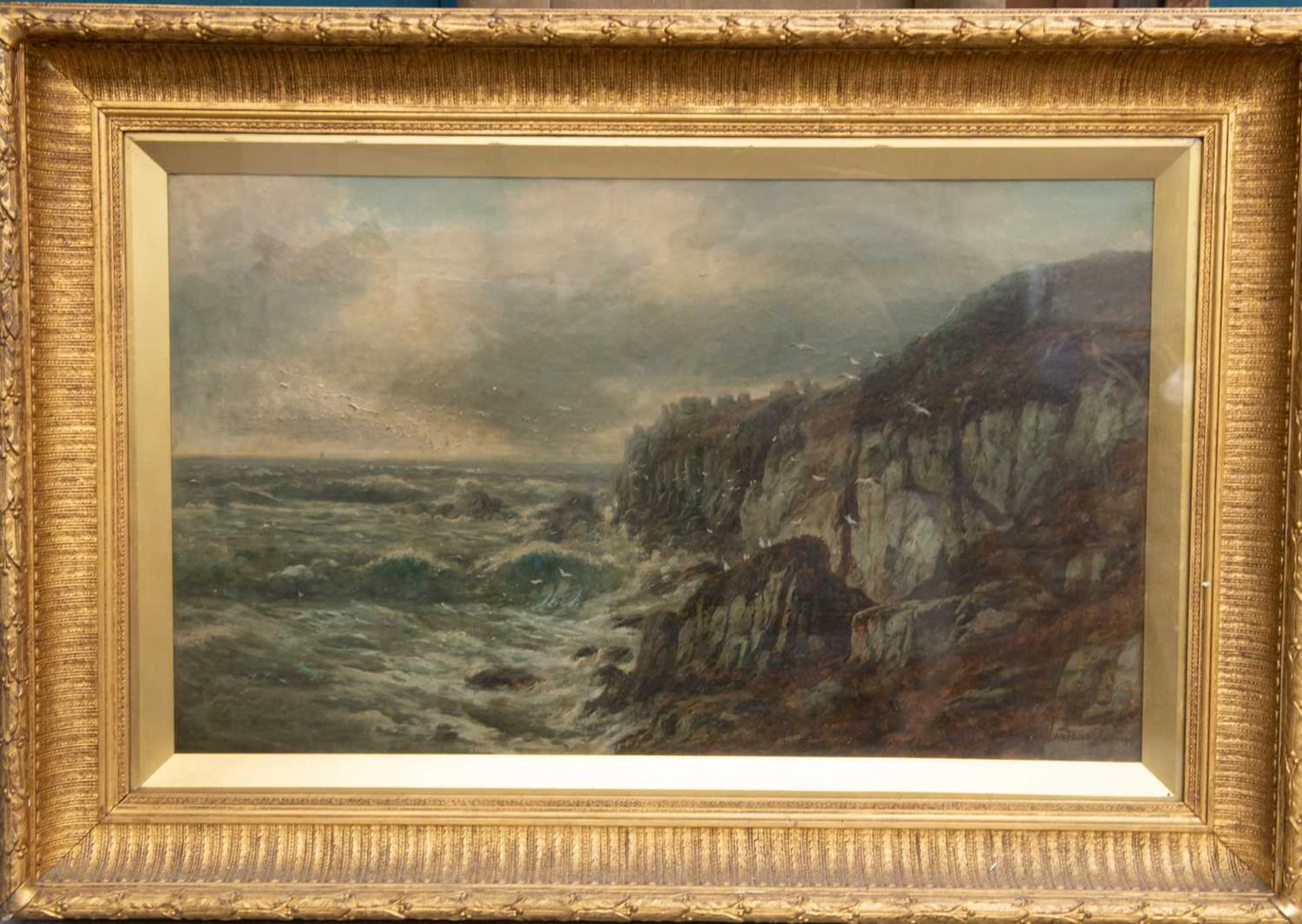 HERBERT JAMES (19TH CENTURY) PENOVER POINT, CORNWALL - Bild 2 aus 7