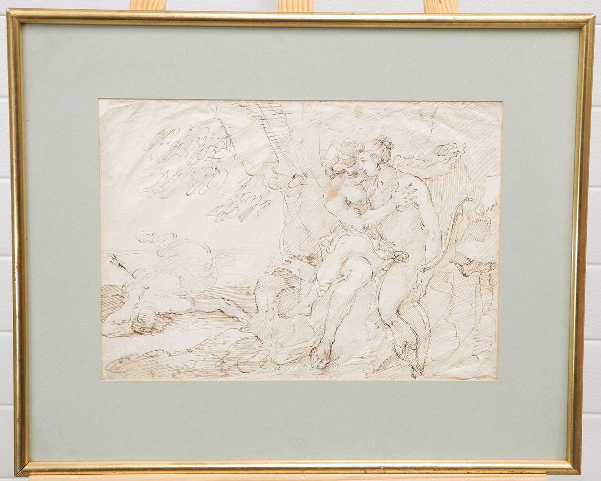 18TH CENTURY ITALIAN SCHOOL INK SKETCH, DIANA - Image 2 of 4