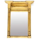 A REGENCY GILTWOOD PIER MIRROR