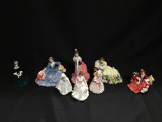 EIGHT ROYAL DOULTON LADIES