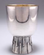 A MODERNIST SILVER-PLATED GOBLET