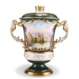 A LARGE AYNSLEY LIMITED EDITION LOVING CUP AND COVER, "THE JUBILEE VASE"