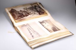 A 19TH CENTURY BOUND PHOTOGRAPH ALBUM