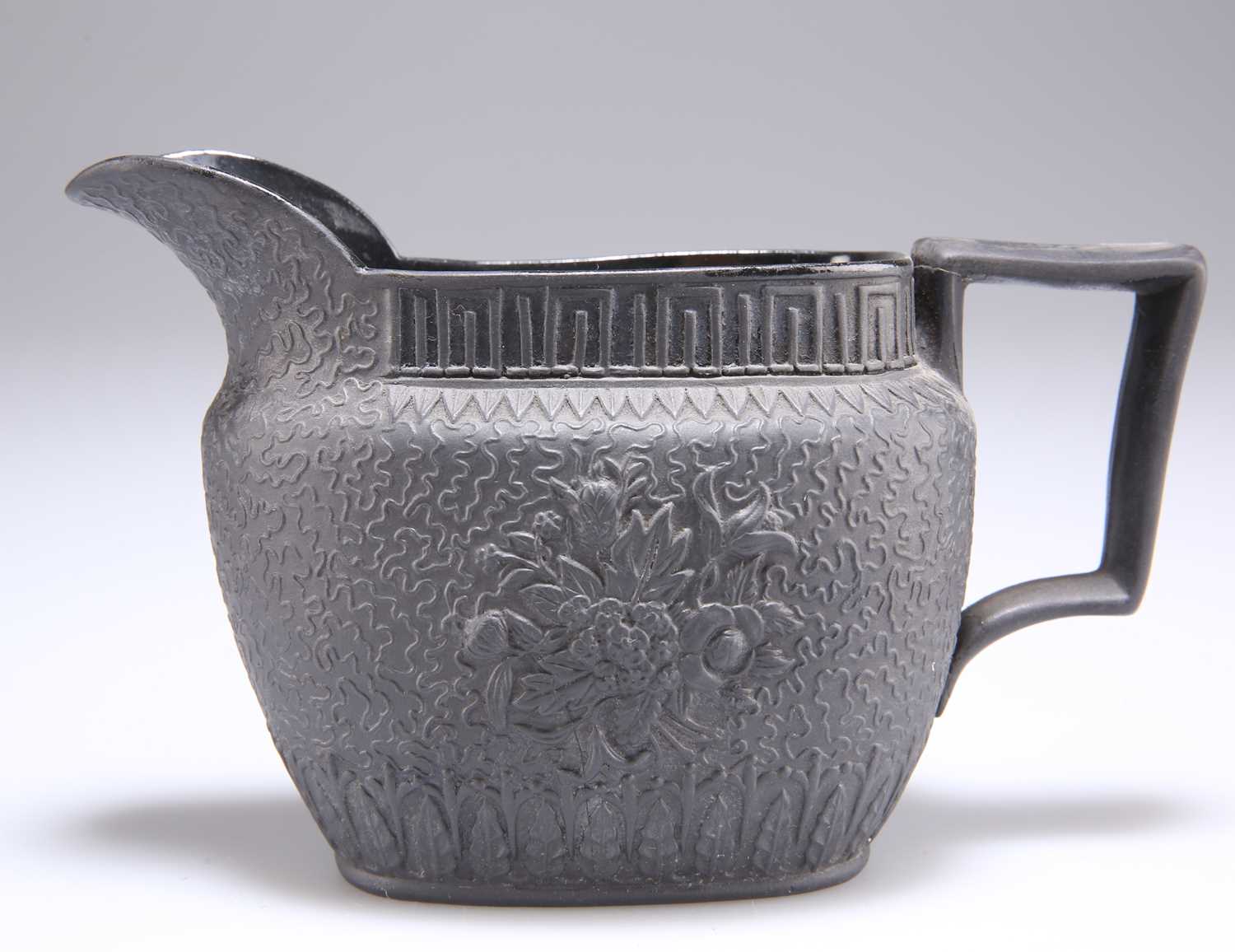 A 19TH CENTURY BLACK BASALT JUG - Image 2 of 2