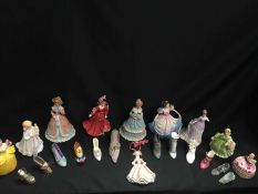 A QUANTITY OF ROYAL DOULTON LADIES AND OTHER CERAMICS