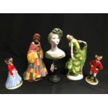 ASSORTED CERAMIC & PORCELAIN FIGURES