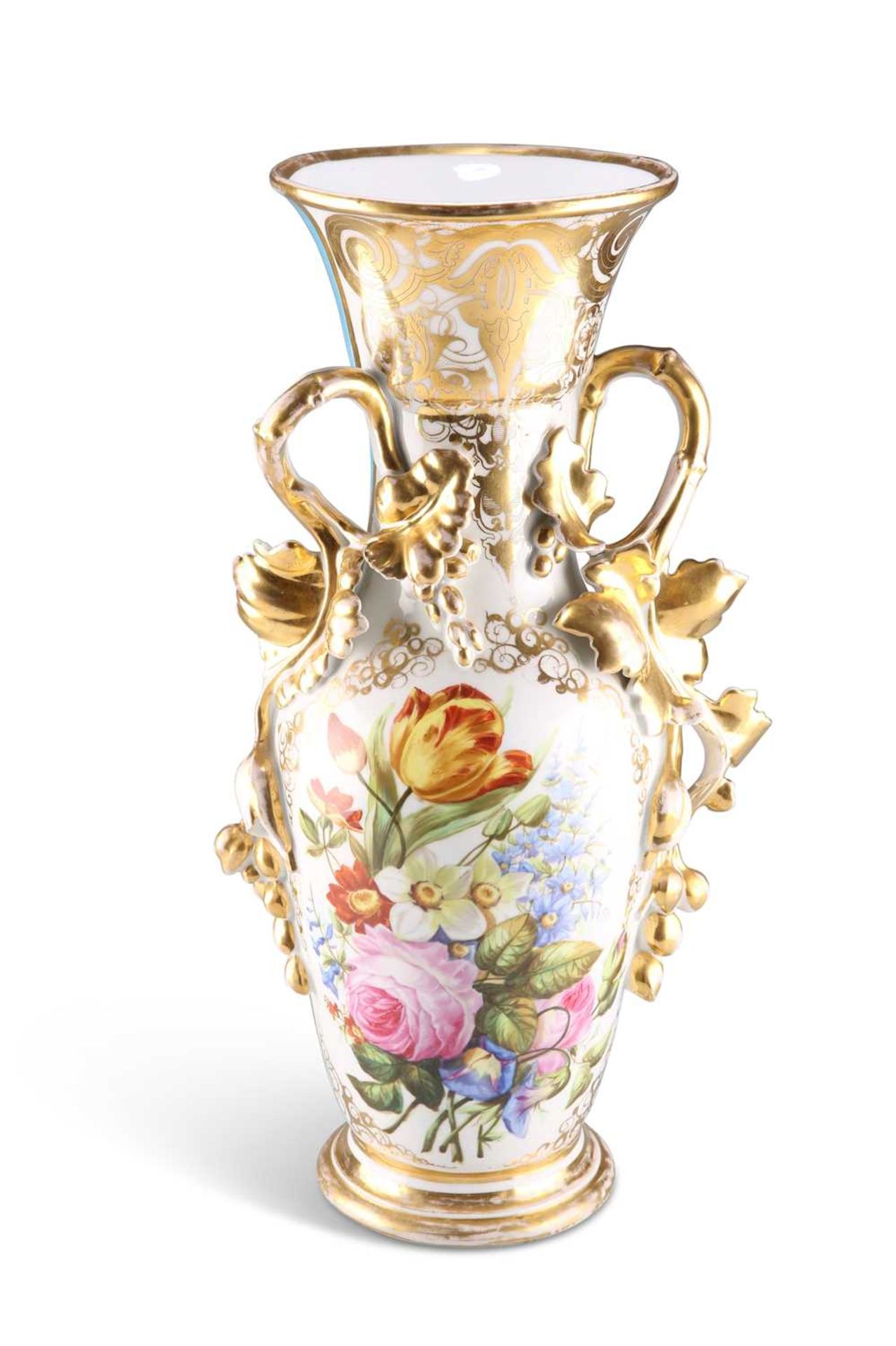 A FRENCH PORCELAIN VASE, MID-19TH CENTURY