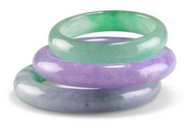 THREE JADE BANGLES