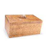 ROBERT THOMPSON OF KILBURN, A VINTAGE MOUSEMAN OAK TRINKET BOX