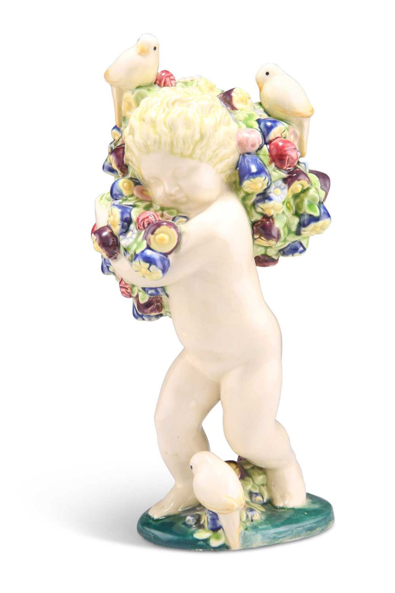 MICHAEL POWOLNY FOR WIENER KERAMIK, AN EARTHENWARE FIGURE