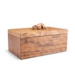 ROBERT THOMPSON OF KILBURN, A VINTAGE MOUSEMAN OAK TRINKET BOX