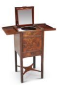 A GEORGE III MAHOGANY WASHSTAND,