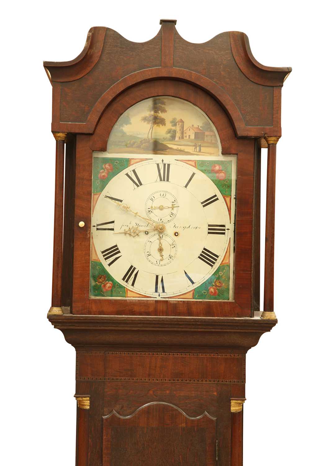 A 19TH CENTURY MAHOGANY AND OAK 30-HOUR LONGCASE CLOCK, SIGNED JOSH WOOD, KINGS CROSS - Image 2 of 2