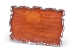 AN 18TH CENTURY STYLE MAHOGANY TRAY