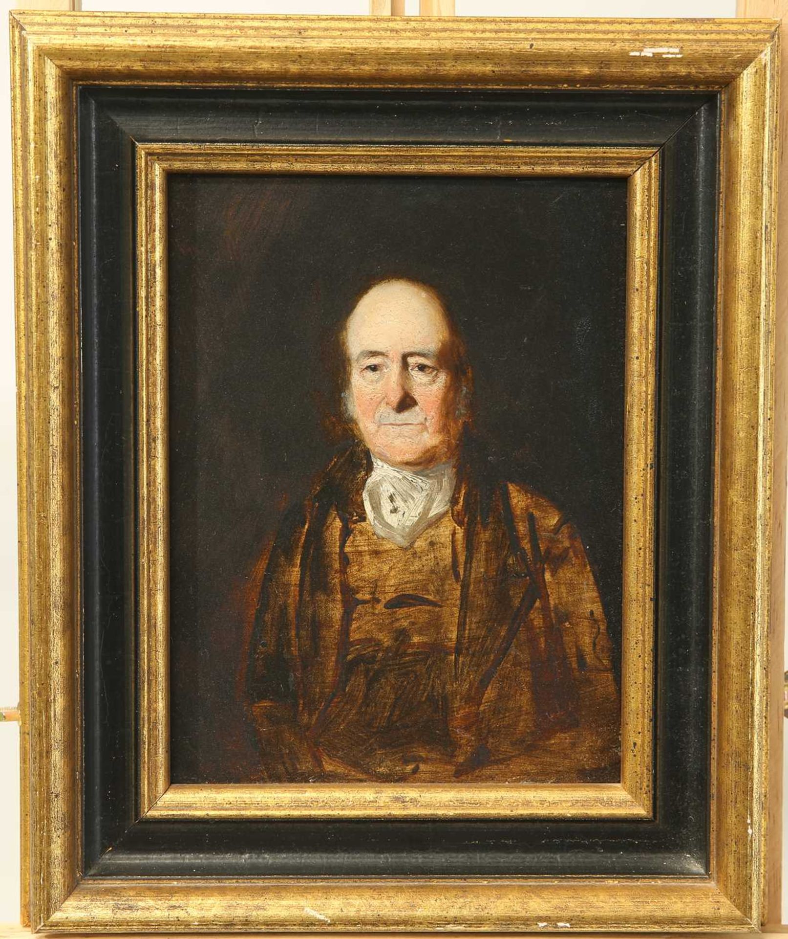 CIRCLE OF SIR DAVID WILKIE (1785-1841) PORTRAIT SKETCH OF A GENTLEMAN - Bild 2 aus 3