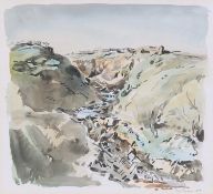 FRED LAWSON (1888-1968) A PAIR OF WATERCOLOURS OF STREAMS