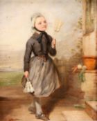 19TH CENTURY BRITISH SCHOOL PORTRAIT OF A GIRL