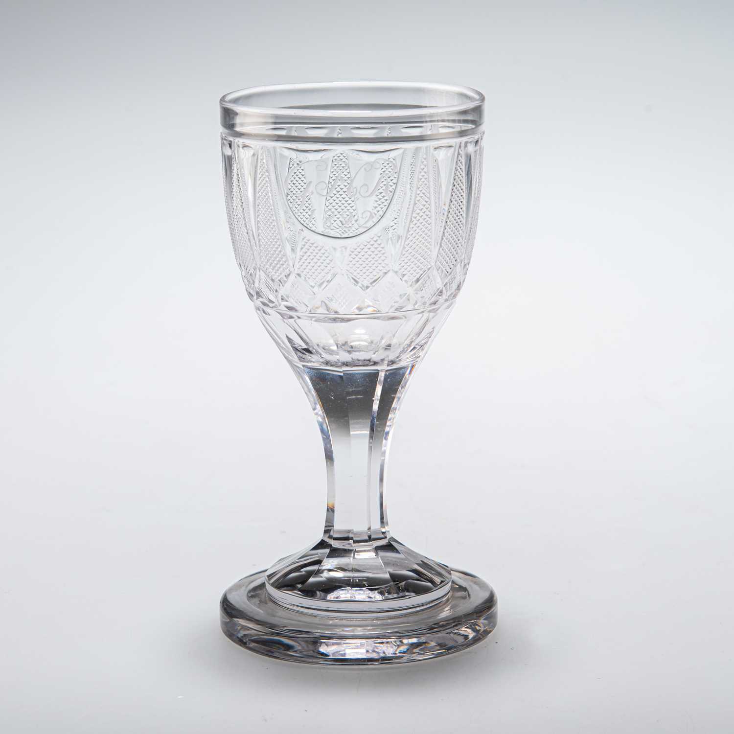 A 'CABINET' GLASS, CIRCA 1790