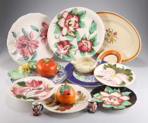 A QUANTITY OF CLARICE CLIFF TABLE WARES