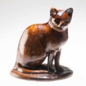 A CANNEY HILL POTTERY CAT
