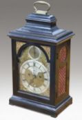 AN 18TH CENTURY EBONISED DOUBLE FUSEE BRACKET CLOCK, SIGNED JOHN DENE, LONDON
