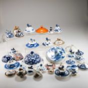 A COLLECTION OF CHINESE VASE LIDS