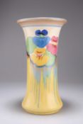 A CLARICE CLIFF BIZARRE DELICIA PANSIES PATTERN VASE