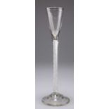 A CORDIAL GLASS, CIRCA 1770