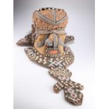 A KUBA BWOOM HELMET MASK (DEMOCRATIC REPUBLIC OF CONGO)