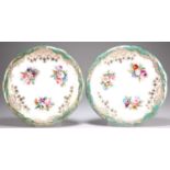 A PAIR OF 19TH CENTURY DAVENPORT LONGPORT DESSERT PLATES