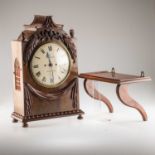 A VICTORIAN MAHOGANY TABLE CLOCK, SIGNED E. BELLION, LIVERPOOL, CIRCA 1850