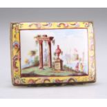 A BILSTON ENAMEL SNUFF BOX