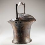 AN ARTS AND CRAFTS COPPER COAL BUCKET