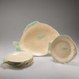 A SHORTER & SON POTTERY NOVELTY FISH SERVICE