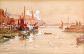 G.W. WILLIAMS (19TH CENTURY) A PAIR OF VIEWS OF WHITBY