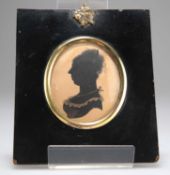 LATE 18TH/EARLY 19TH CENTURY PORTRAIT SILHOUETTE OF A LADY