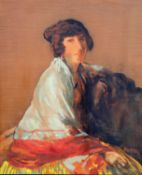 JACOB KRAMER (1892-1962) PORTRAIT OF A LADY RECLINING