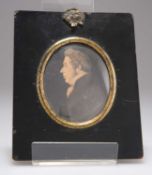 J H GILLESPIE (BRITISH/AMERICAN FL 1810-1838) PORTRAIT MINIATURE OF A GENTLEMAN