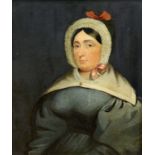 ENGLISH SCHOOL (19TH CENTURY) PORTRAIT OF MISS ROBINSON "ROBBIE", HOUSE KEEPER TO LORD NORMANBY, NOR