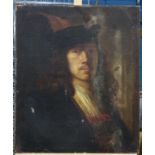 AFTER PIETER HERMANSZ VERELST (DUTCH C 1618-1688) PORTRAIT OF A YOUNG MAN, POSSIBLY A SELF PORTRAIT