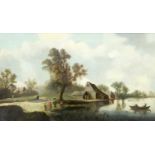 19TH CENTURY DUTCH SCHOOL RURAL LANDSCAPE