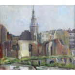 DOROTHY KING RBA (1907-1990) ST MARY LE BOW, FROM THE SITE OF THE OLD CITY OF LONDON