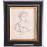 FRENCH SCHOOL (20TH CENTURY) A DECORATIVE SET OF 7 PRINTS OF CLASSICAL BUSTS