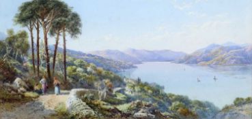 CHARLES ROWBOTHAM (1856-1921) ITALIAN LAKE VIEW