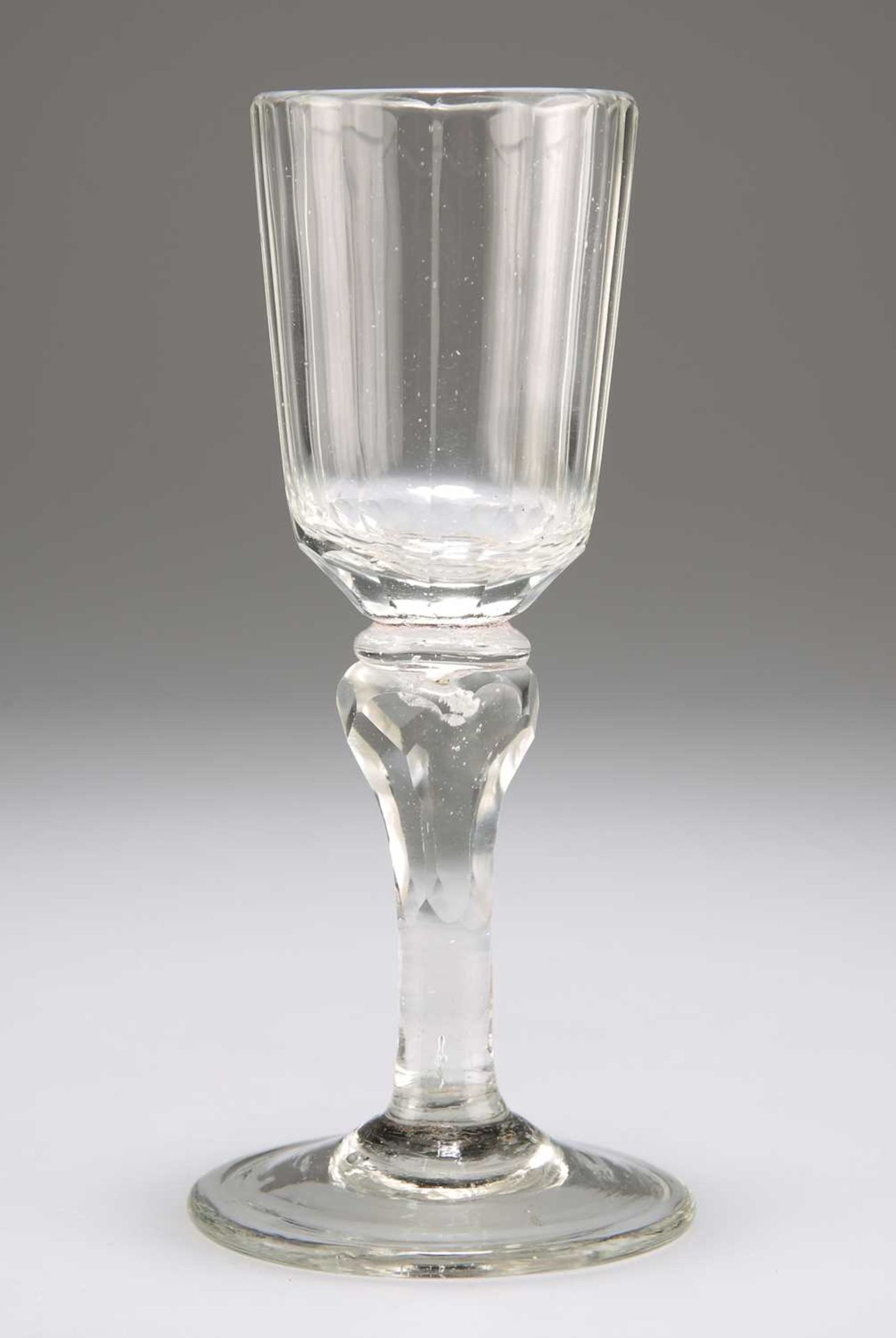 A GEORGIAN WINE GLASS, CIRCA 1790