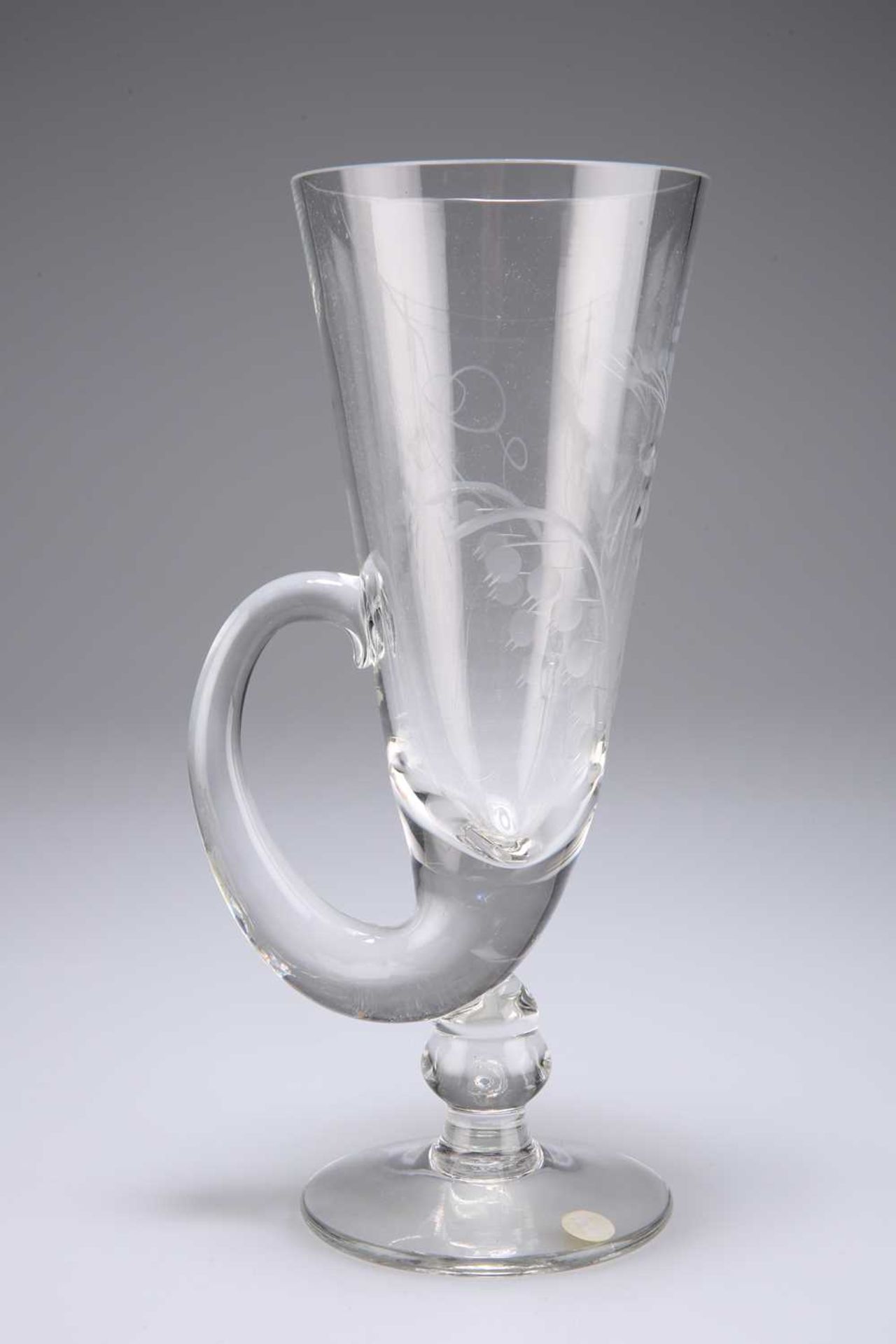 A LARGE GOBLET IN THE FORM OF A CORNUCOPIA