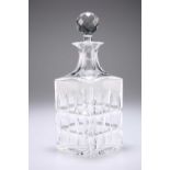 A "MANHATTAN" SAINT LOUIS SIGNED CRYSTAL DECANTER AND STOPPER